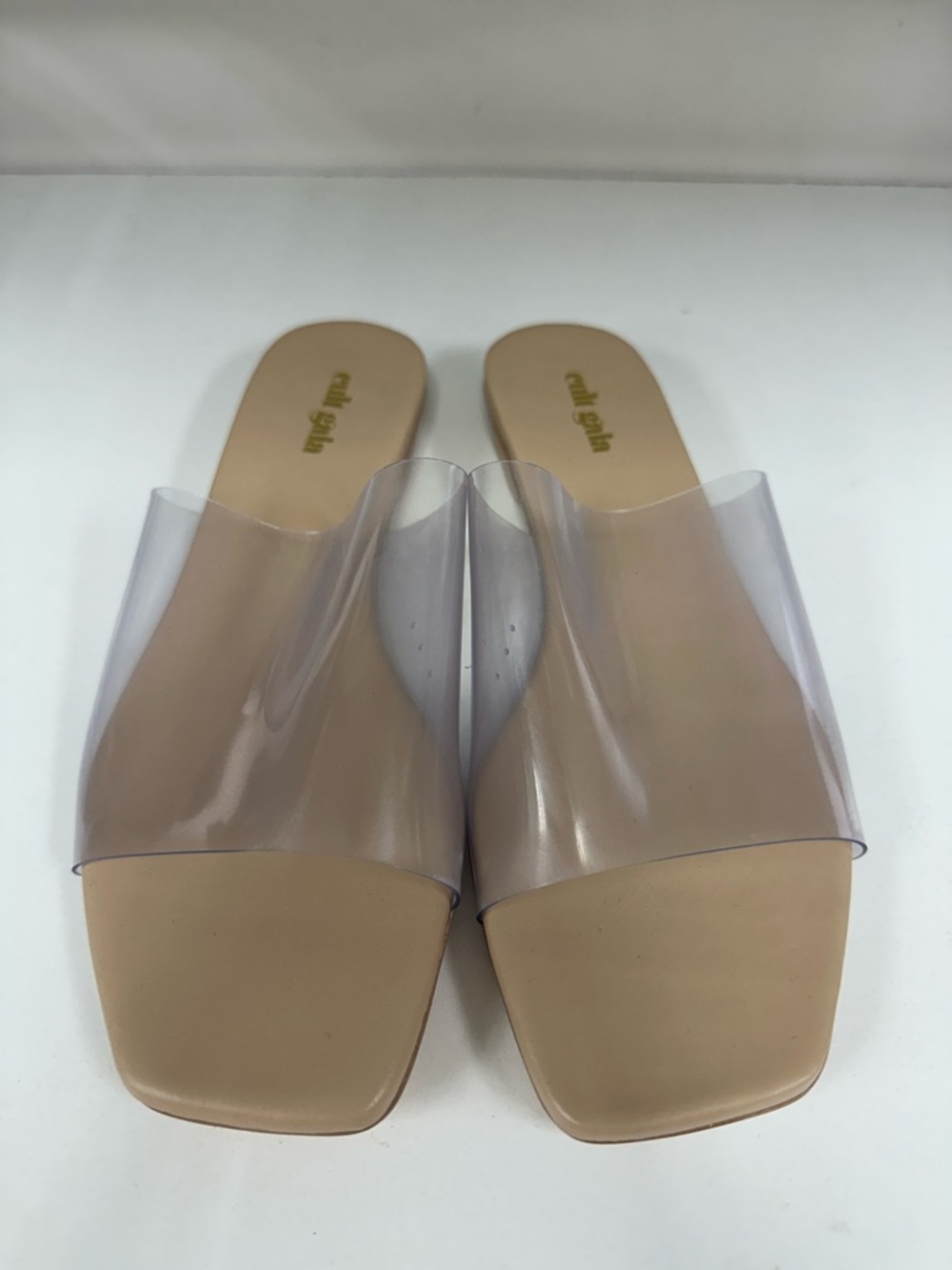 cult gaia Nude Clear Slip-On Mules